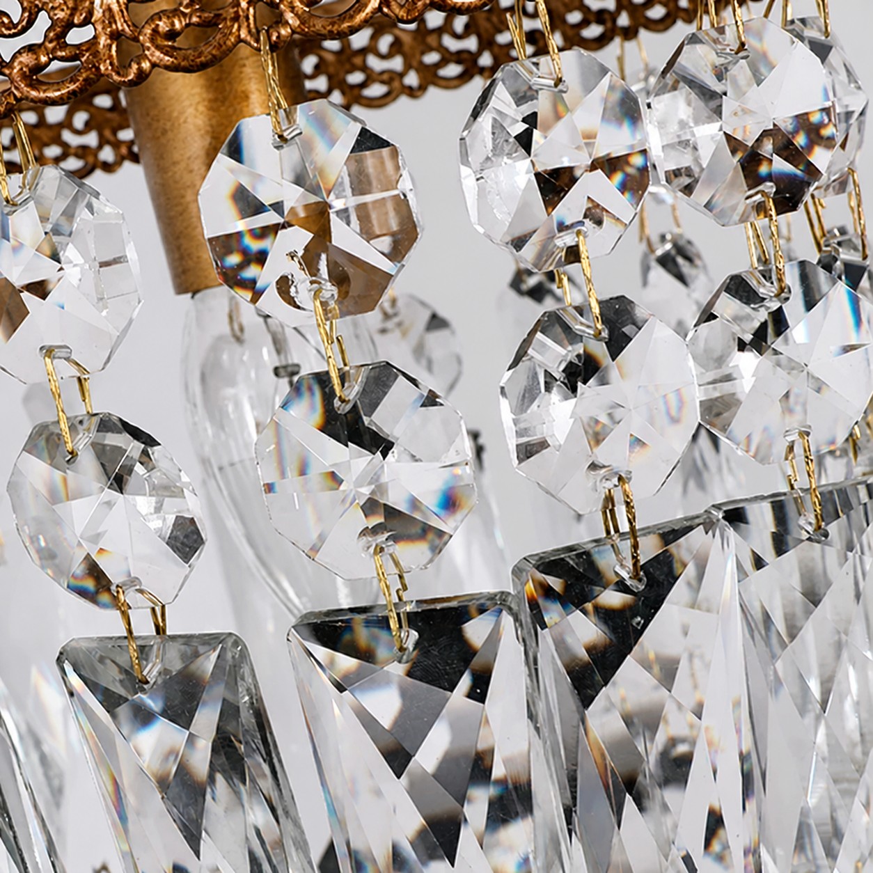 Detail 2 der facettierten Kristalllaternen-Mini-Pendelleuchte