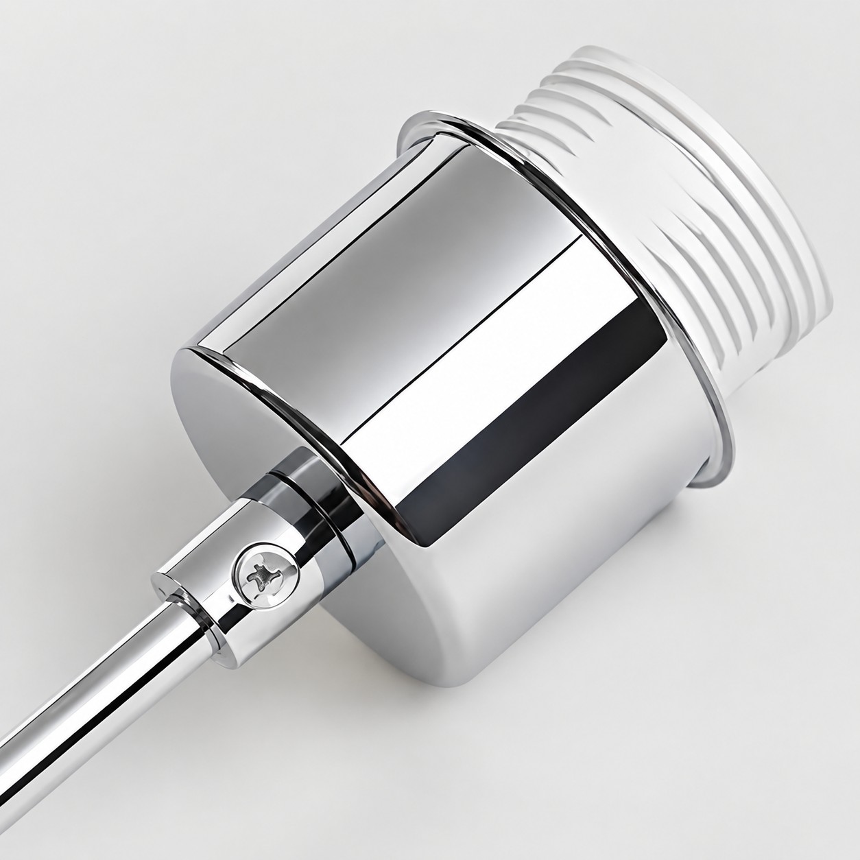 Nahaufnahme der Metalllampenfassung und des Gewindeanschlusses