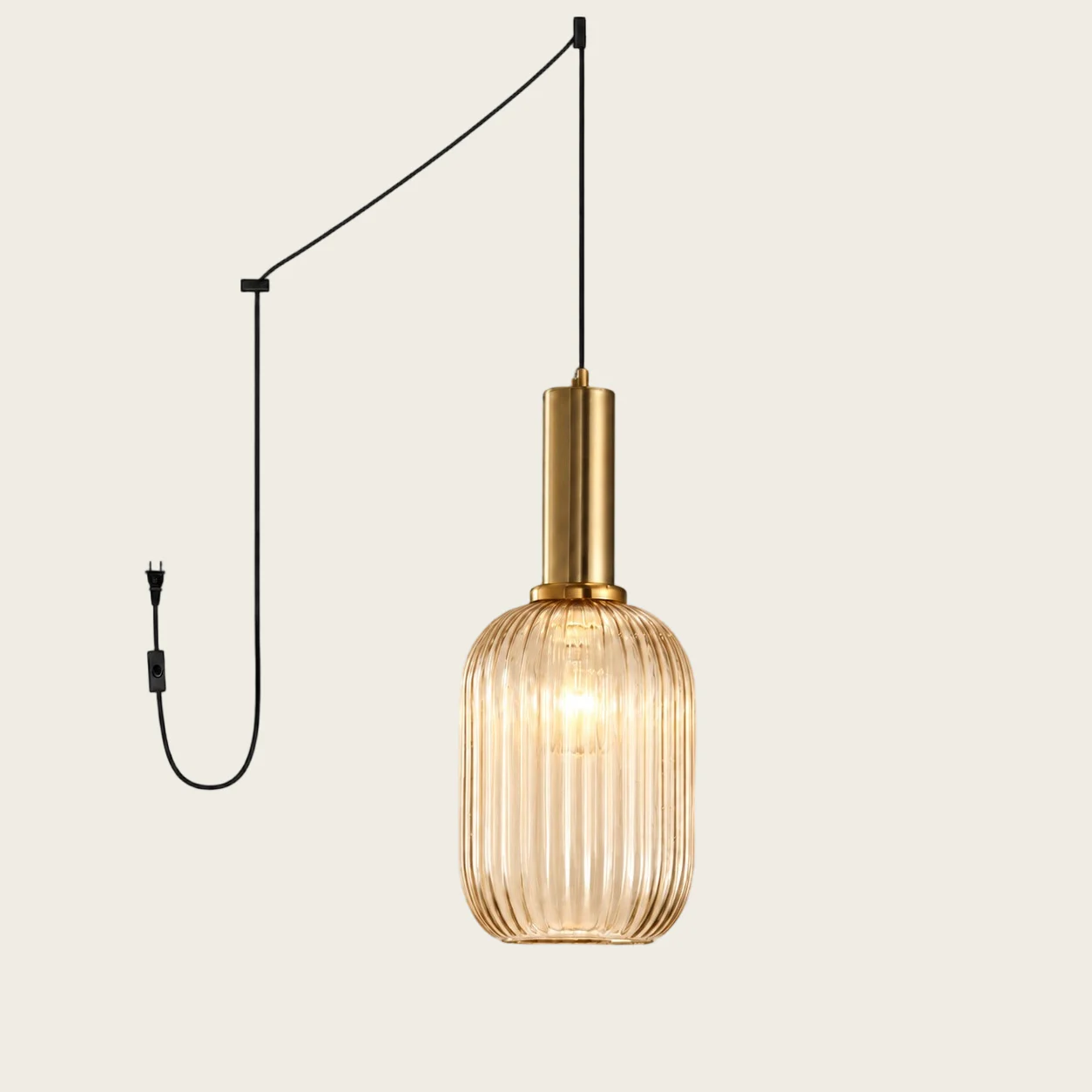 Tawny ribbed glass colour