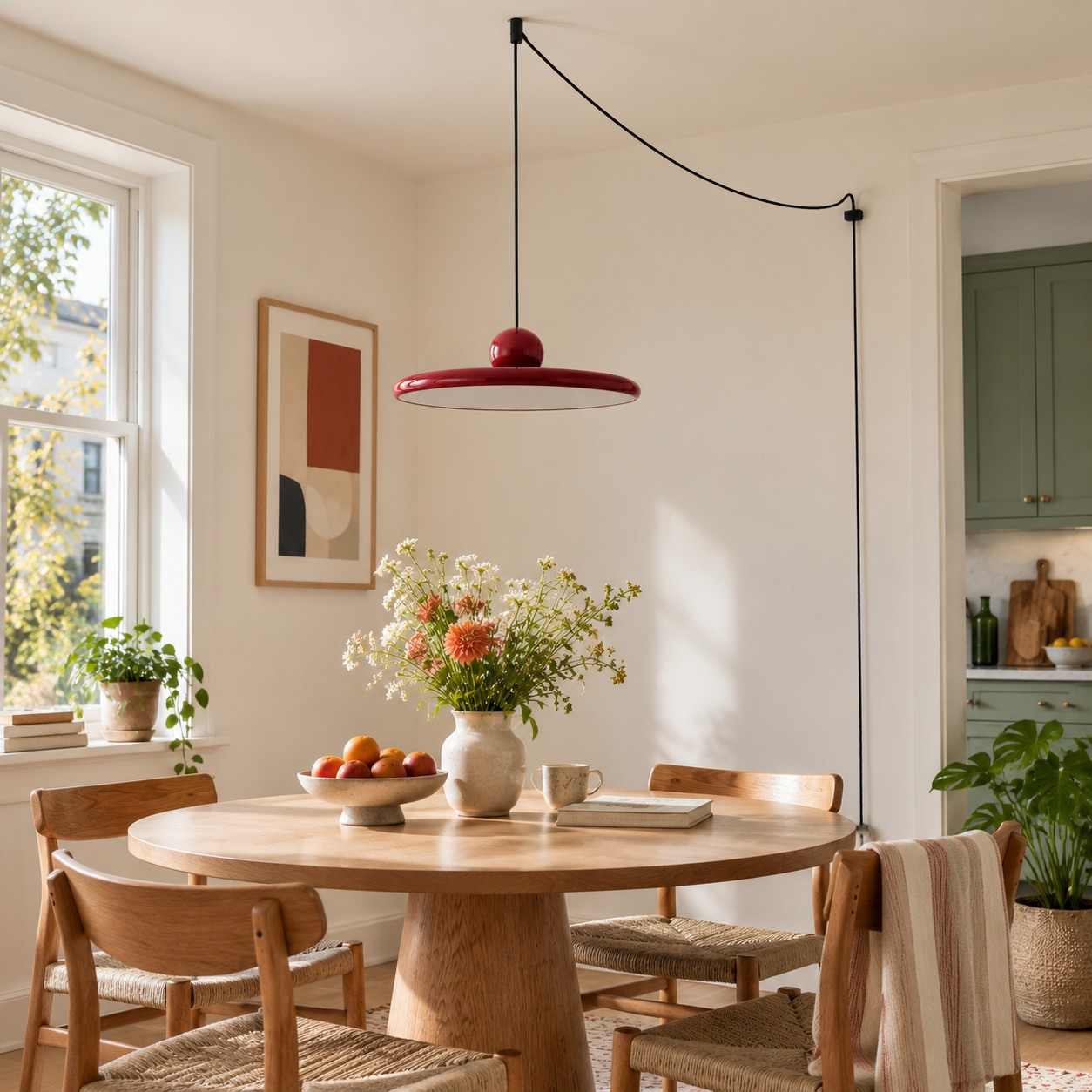 Lola pendant over a dining table