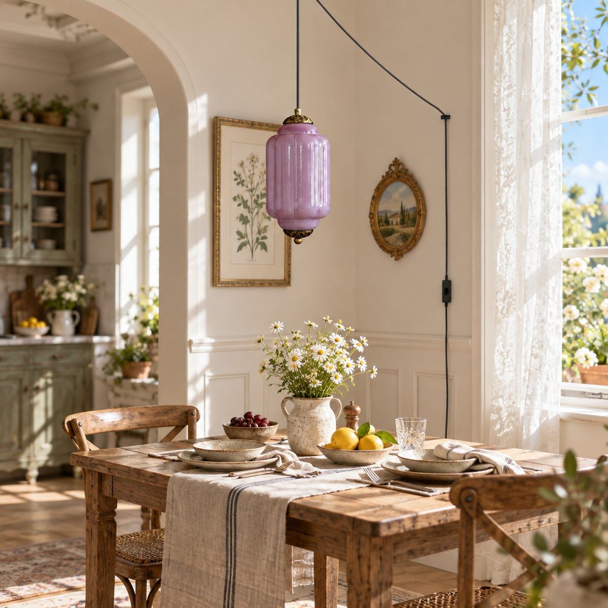 Color sobre la mesa del comedor