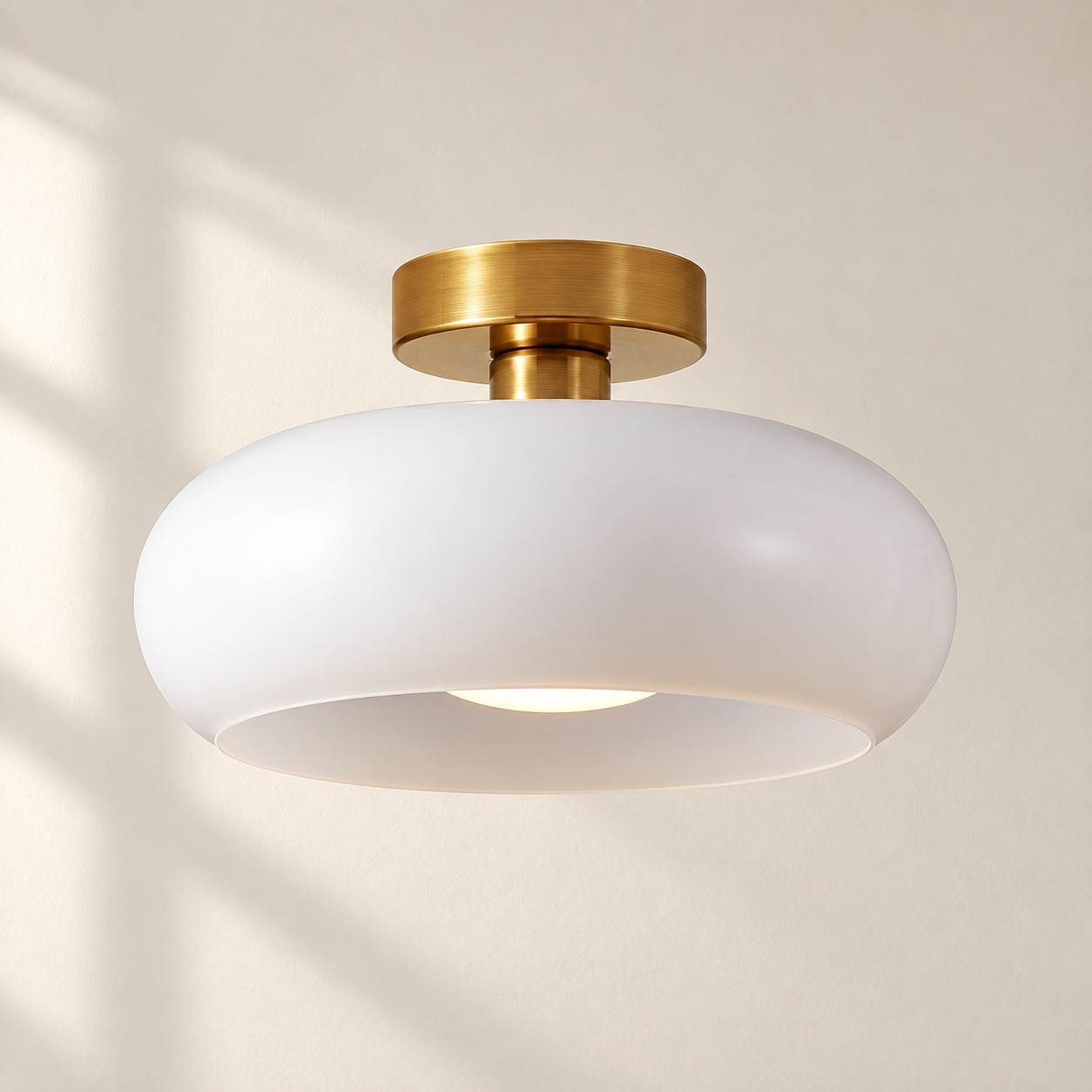 Bauvia Latón + Acabado Blanco, 28 cm / 11″ · Estilo B
