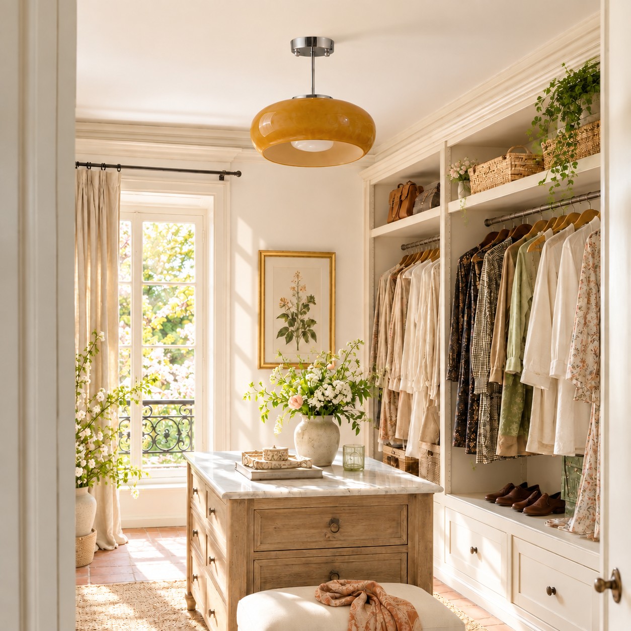VESTIDOR con lámpara apagada