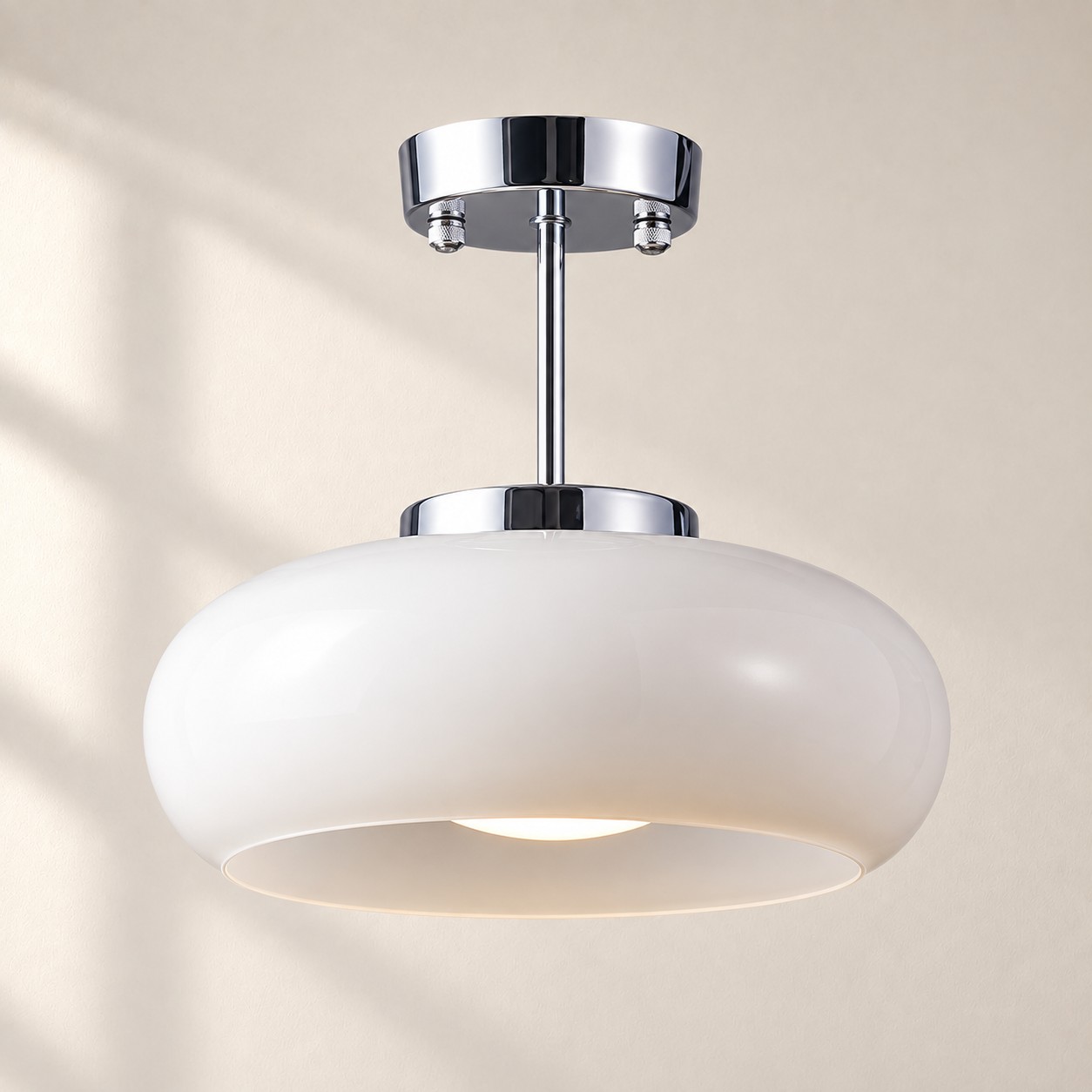 Bauvia Acabado Cromo + Blanco, 28 cm / 11″ · Estilo A