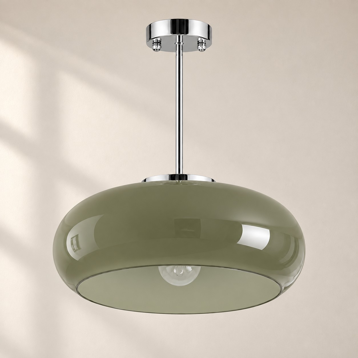 Bauvia Acabado Cromo + Verde, 28 cm / 11″ · Estilo A
