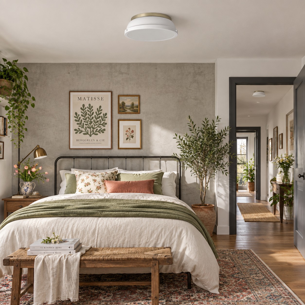 Unterputzmontage über einem Schlafzimmer