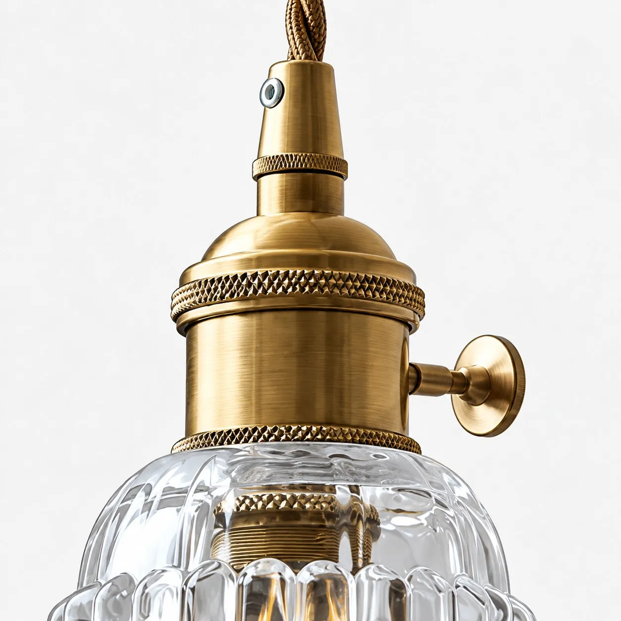 Brass socket and twisted cord