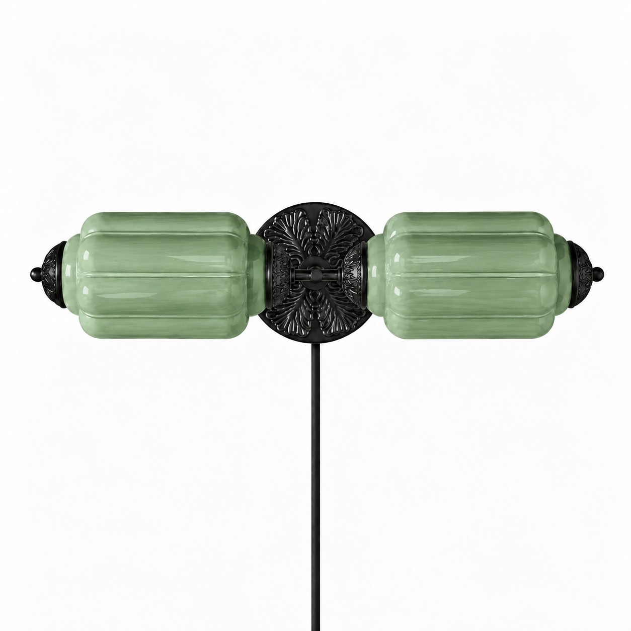 Green Black 2 Heads