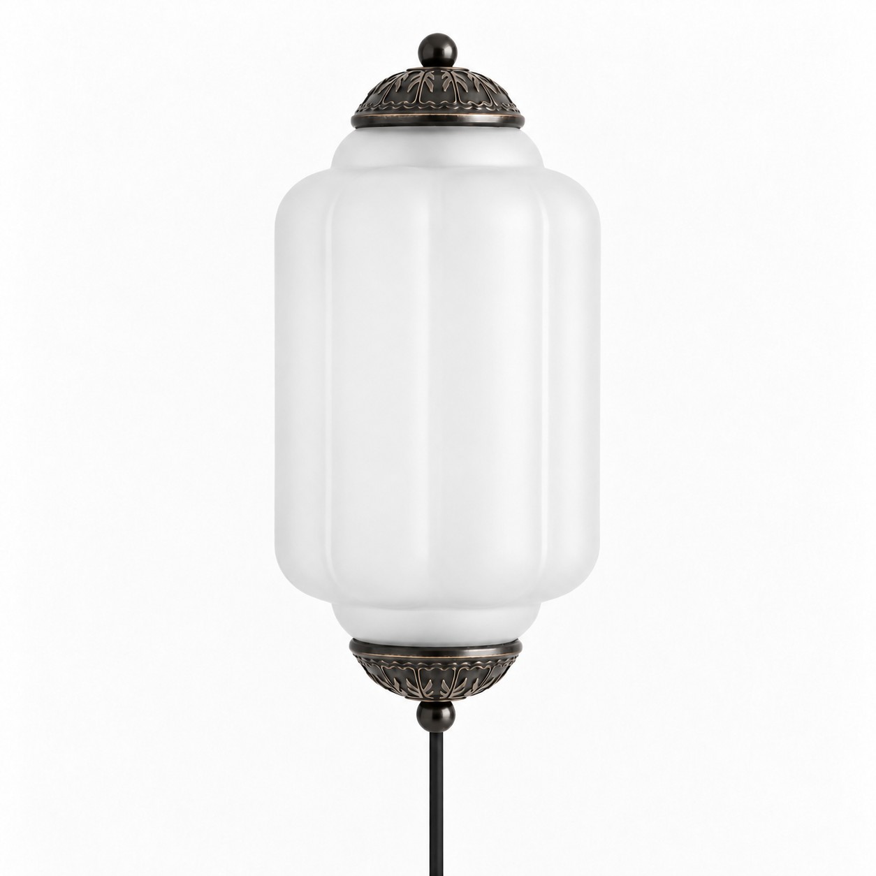 Frosted Glass Black 1 Head A