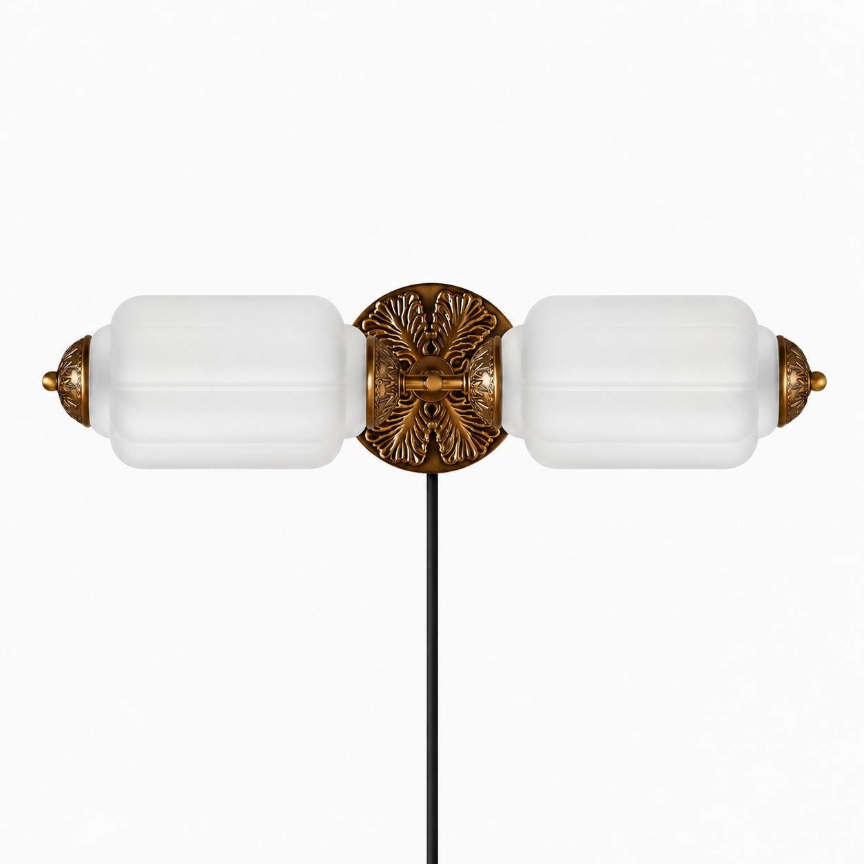 Frosted Glass Copper 2 Heads