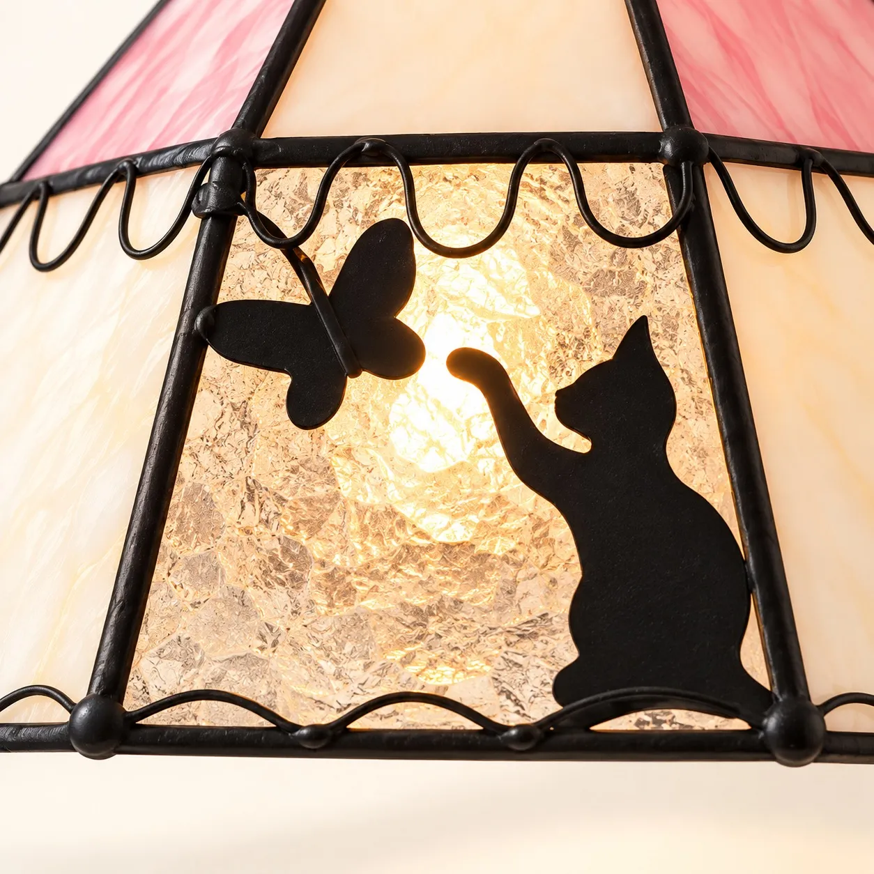 Stained Glass Pendant Light in Detail