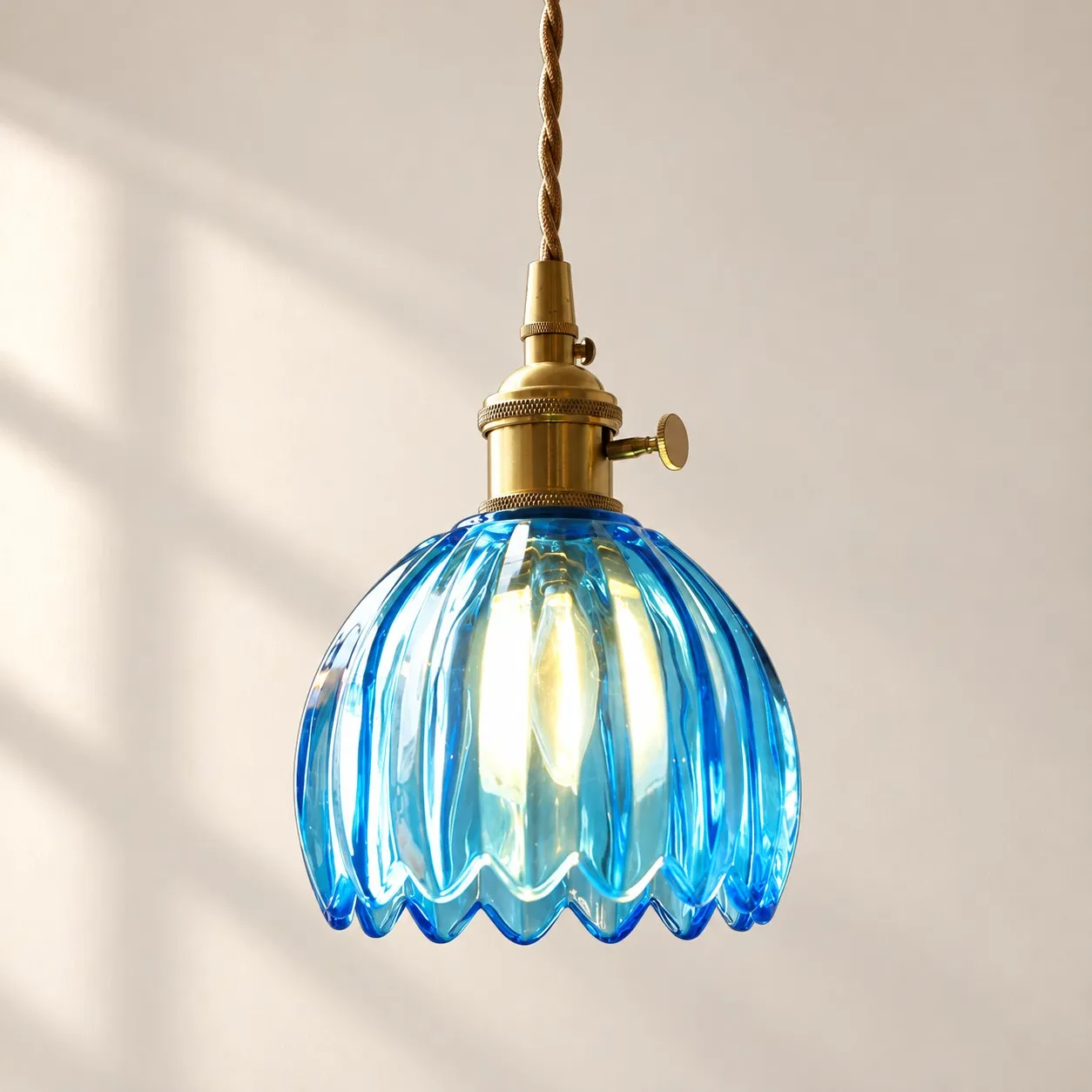 Nordic Colorful Flower Glass Pendant Lamp