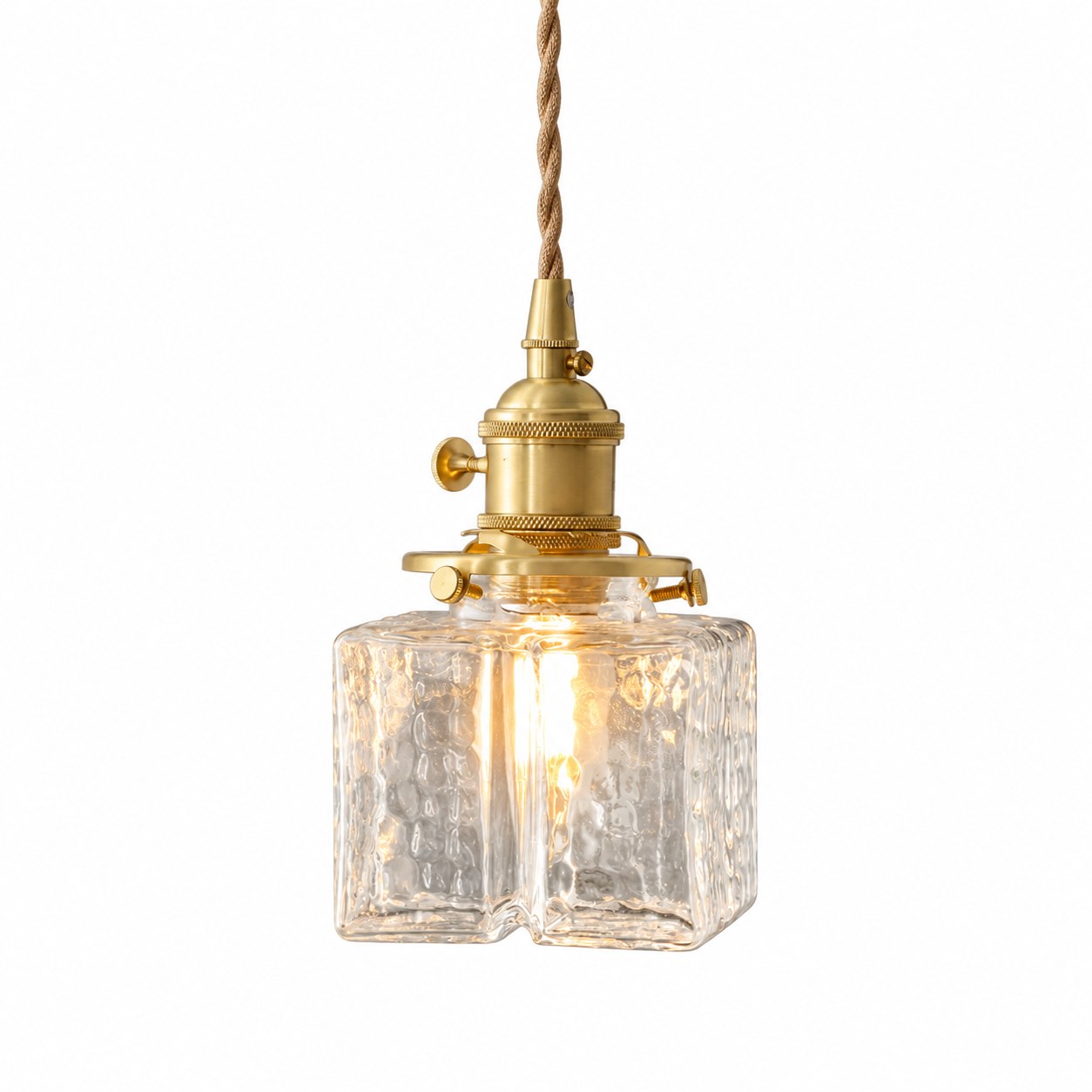 Lampa wisząca w kształcie kostki cukru