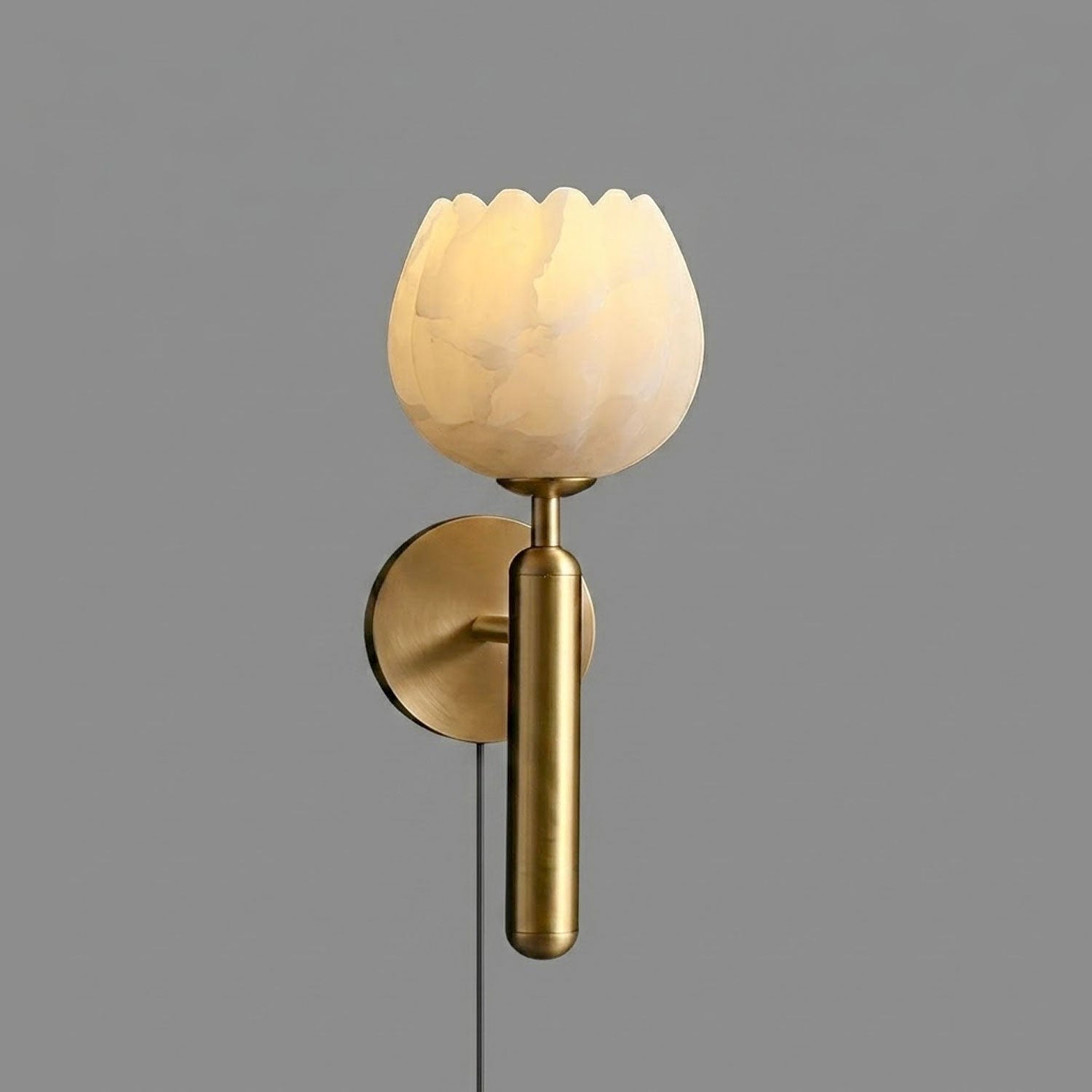 Applique murale Mian Alabaster avec interrupteur intégré (voir produit)