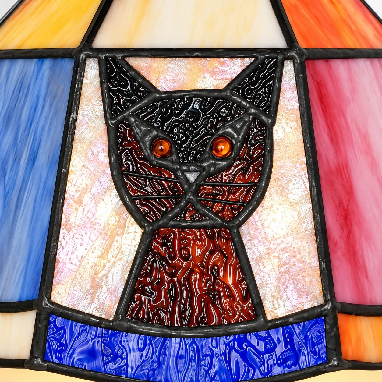 Stained Glass Pendant Lamp in Detail