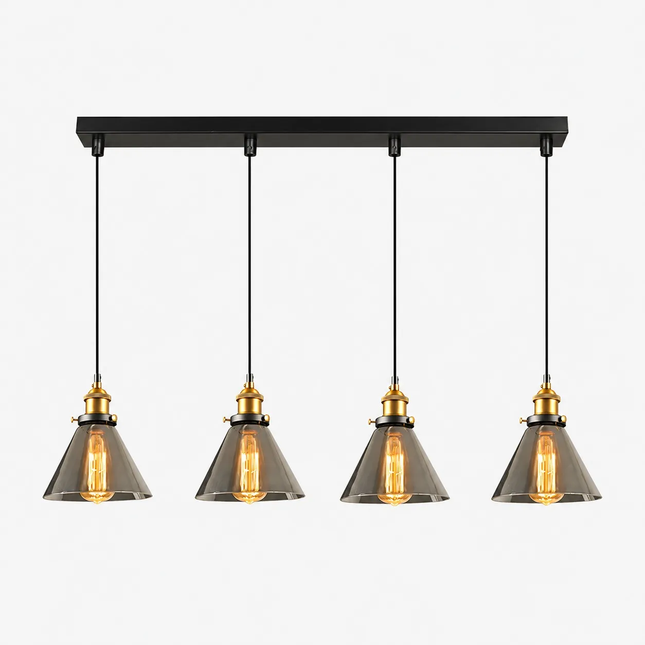 Lámpara colgante minimalista de cristal