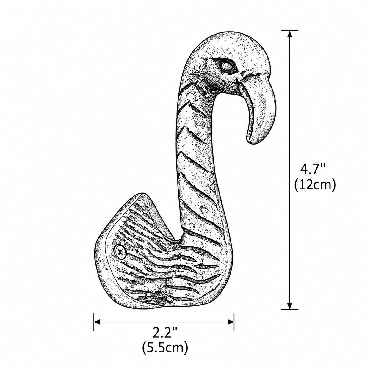 Schéma du flamant