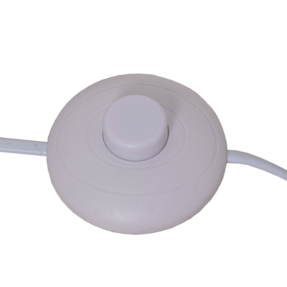 Lampadaire classique blanc métal 38x38x155cm