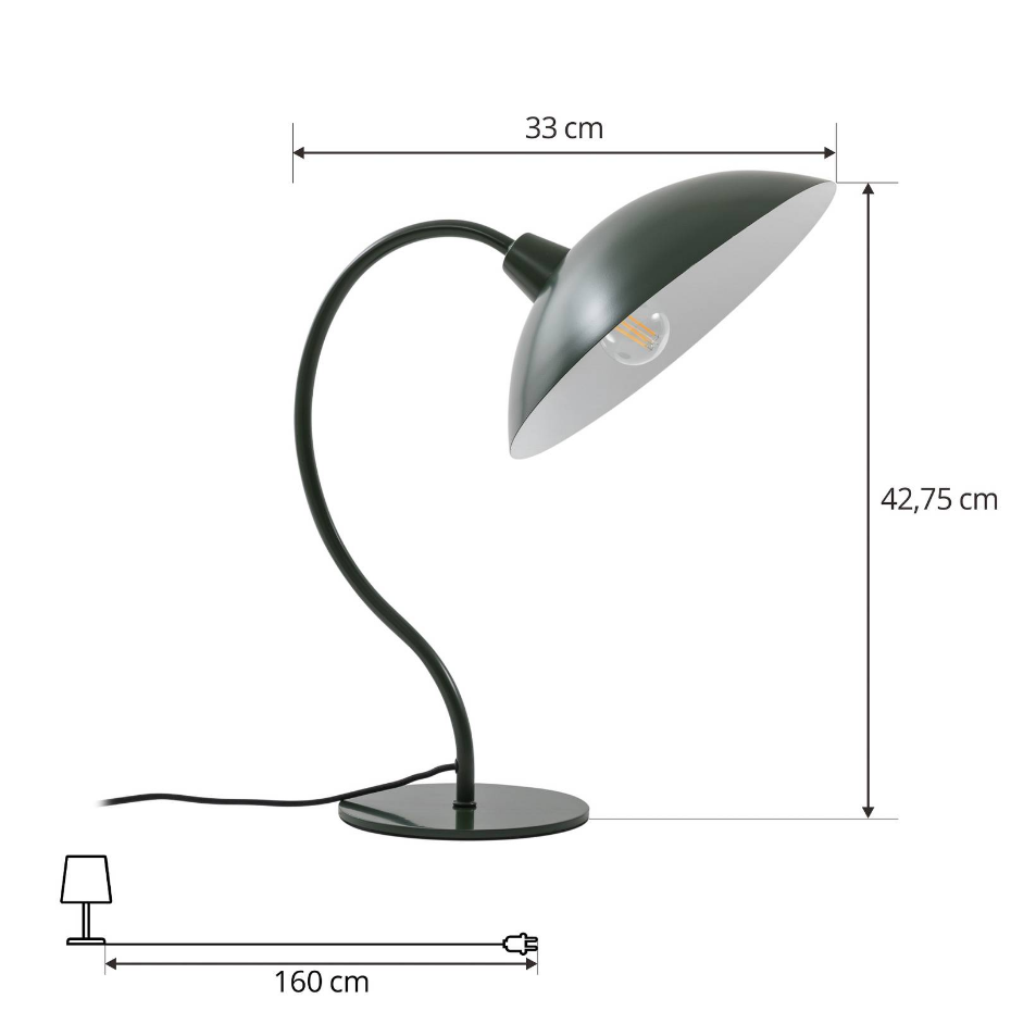 Lampe à poser en métal moderne, Arvadon