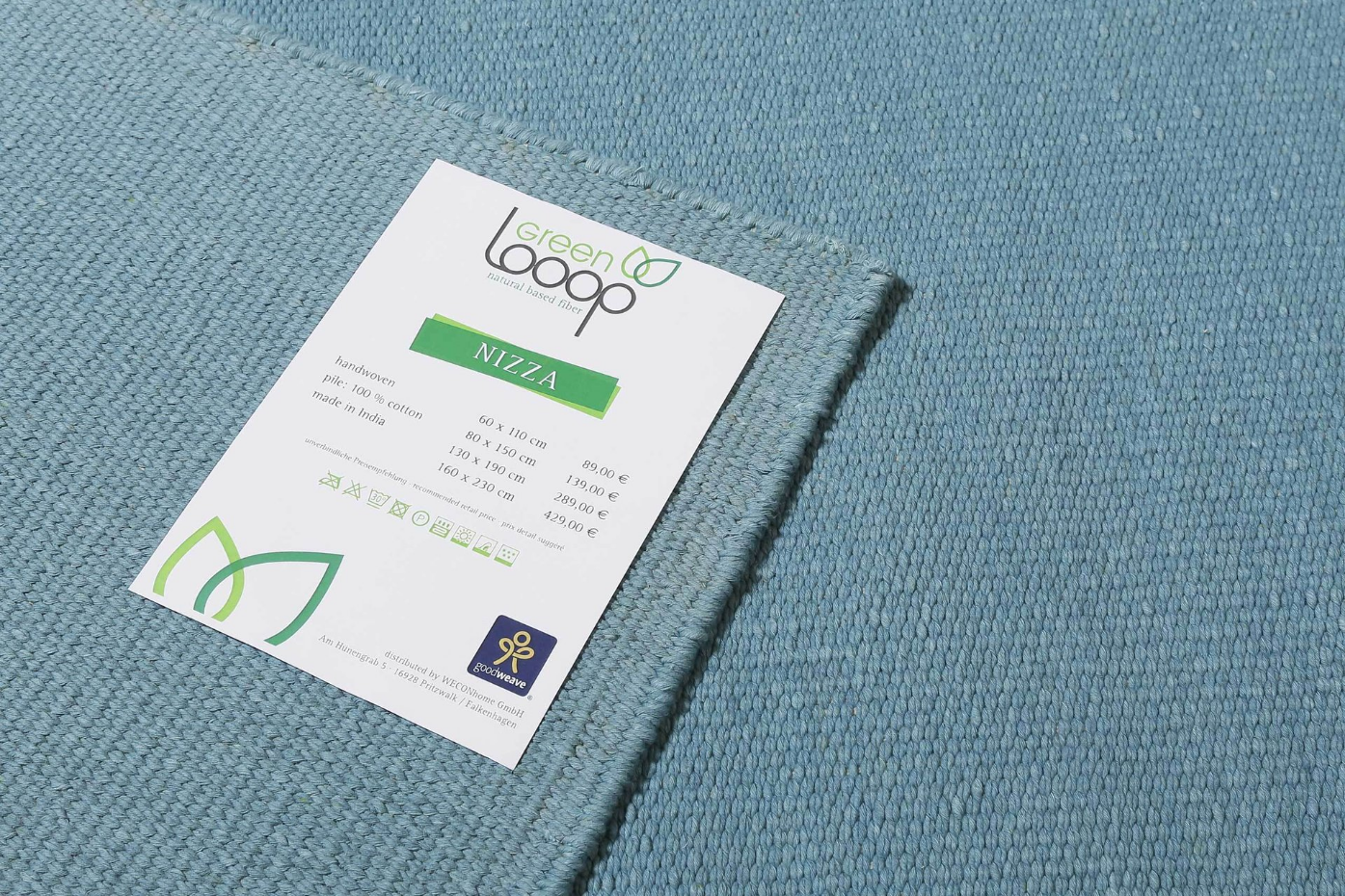 Tapis en coton, tissé main ,  NIZZA