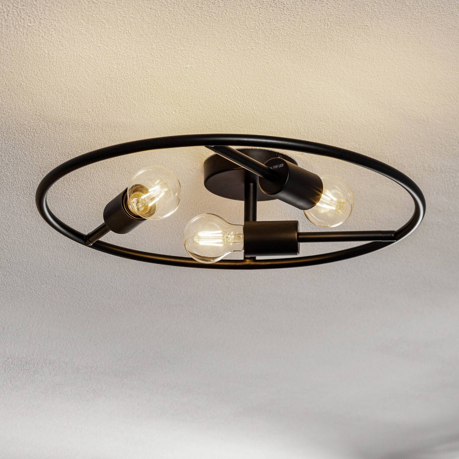 Plafonnier en métal design, Linnard
