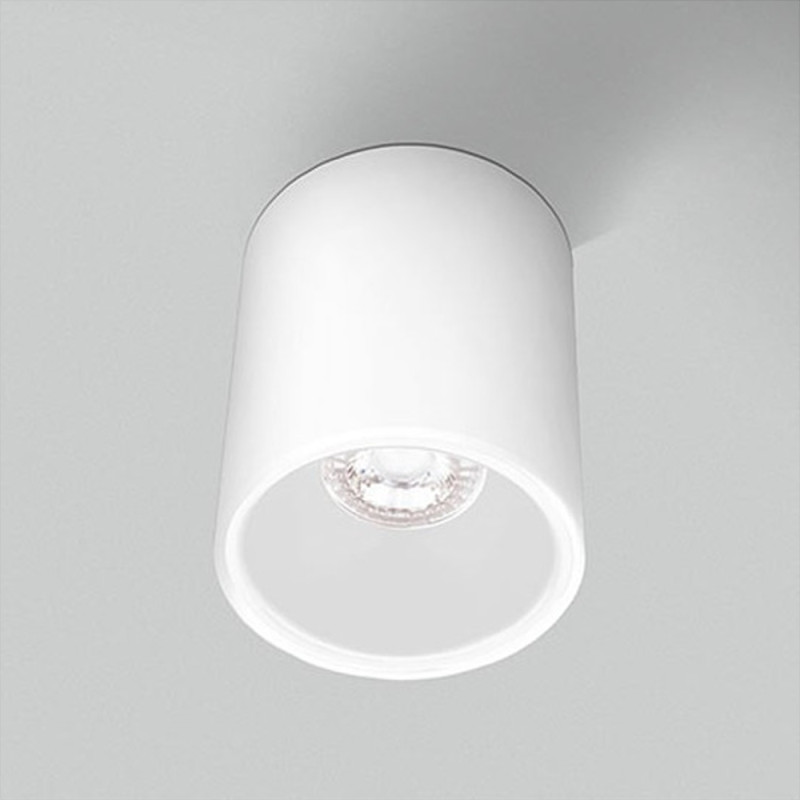 Spot Essentiel Cylindre Blanc Intérieur Blanc