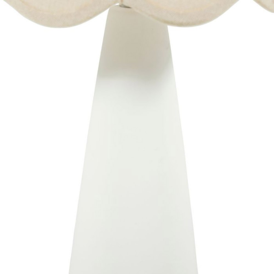 Lampe Céramique Lin Mathilde Blanc