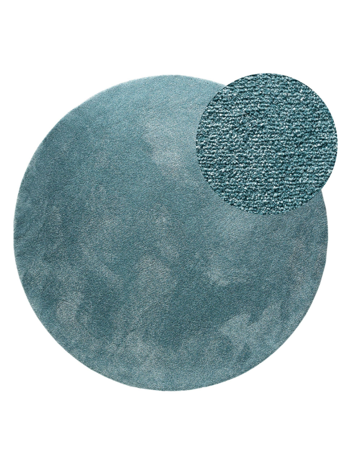 Tapis rond à poils longs lavables MELVIN