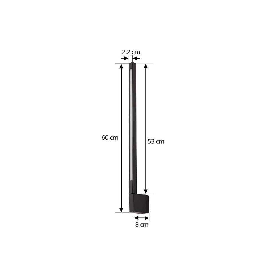 Applique extérieure en aluminium moderneLED