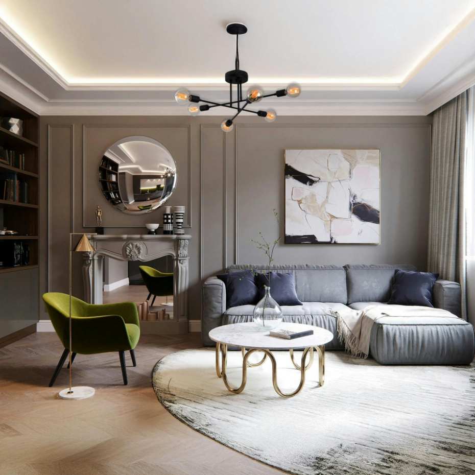 Plafonnier design 6 lampes MARATEA