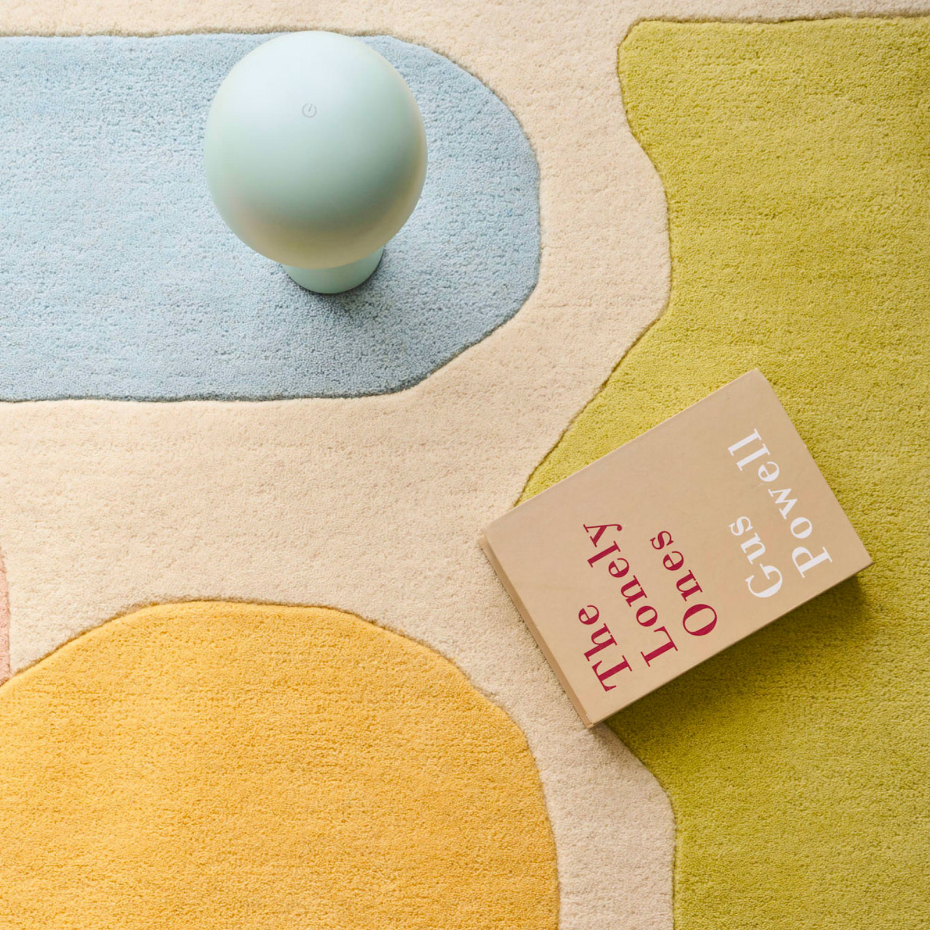 Tapis fait main en laine et coton Pantone