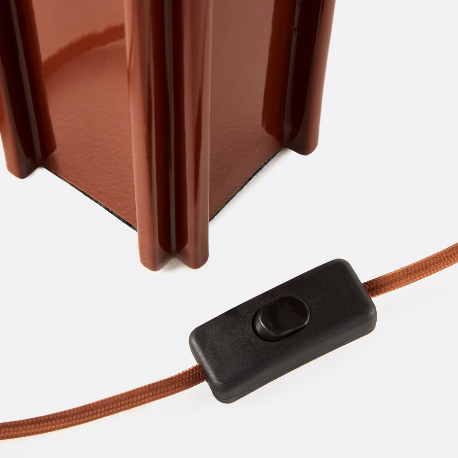 Lampe à poser en céramique et lin, BIMO