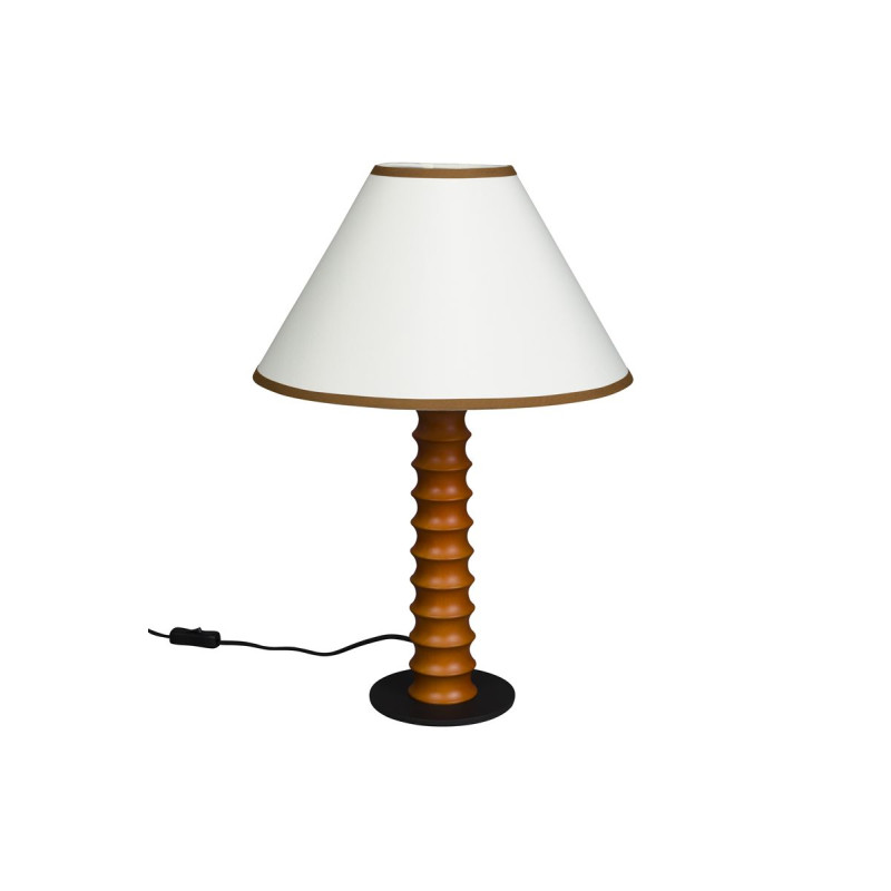 Lampe design en bois bohème