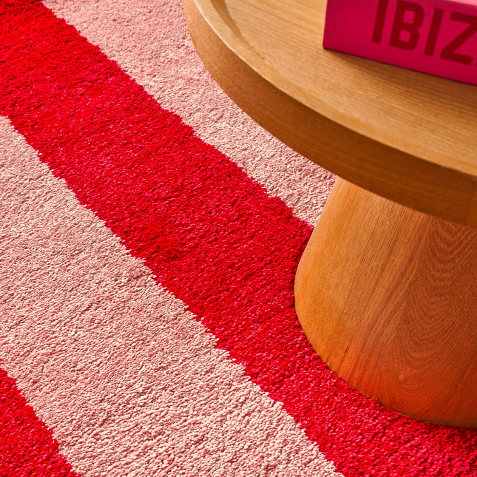 Tapis bicolore à rayures GROOVY