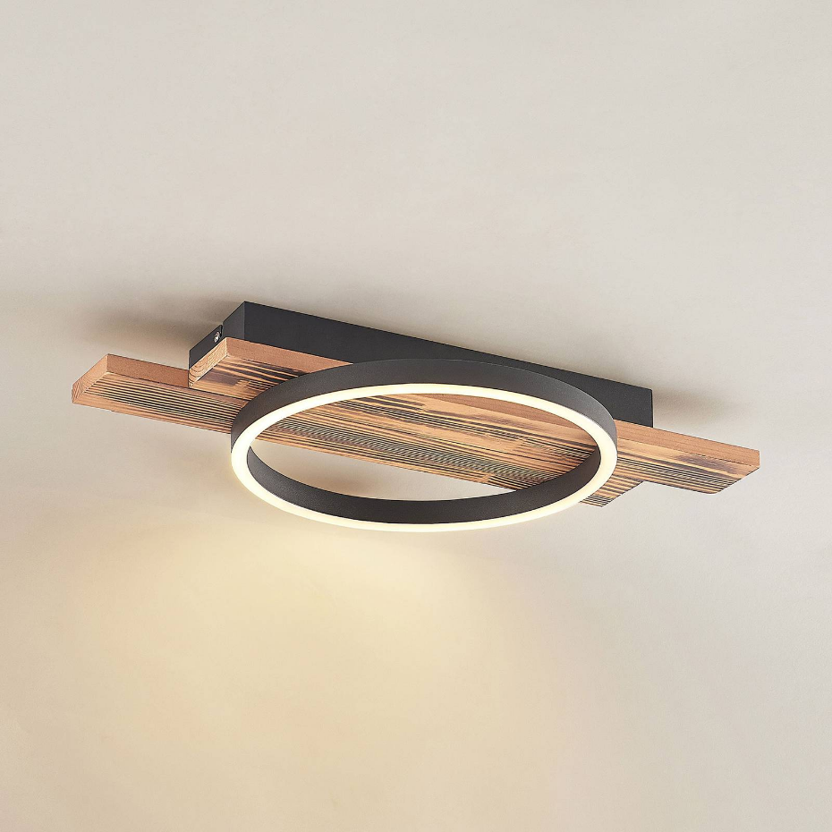 Plafonnier en bois moderneLED, Sentoa