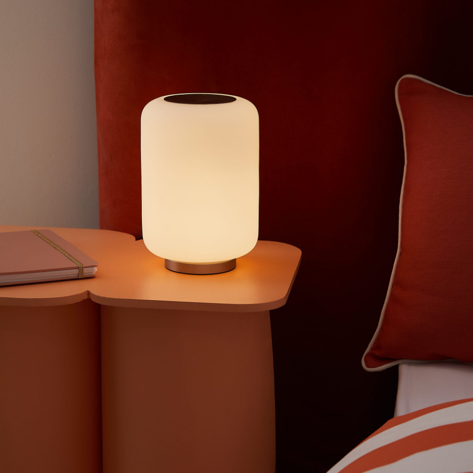 Lampe à poser en verre, BOMBO