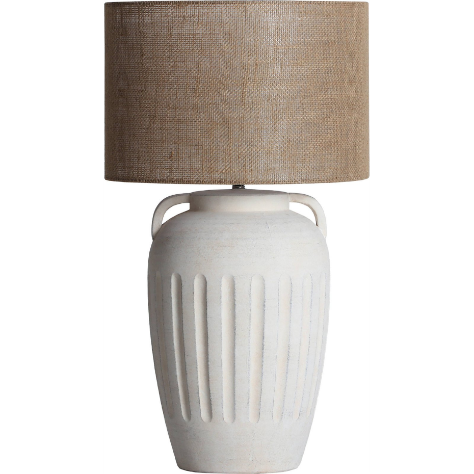 Lampe de table en céramique avec abat-jour