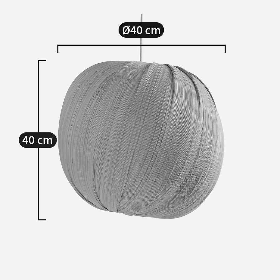 Suspension boule en bambou tissé, Bansa