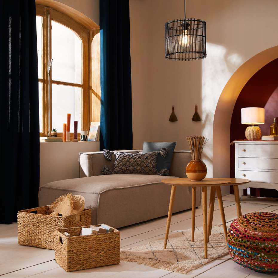 Suspension en bambou naturel, BILLAL