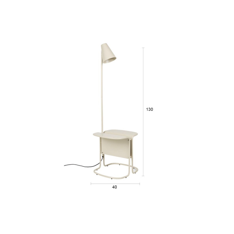 Lampadaire design en métal bohème, LUSTOR