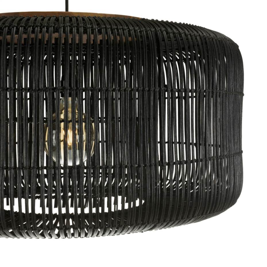 Suspension en rotin ronde 76cm FOLELLI