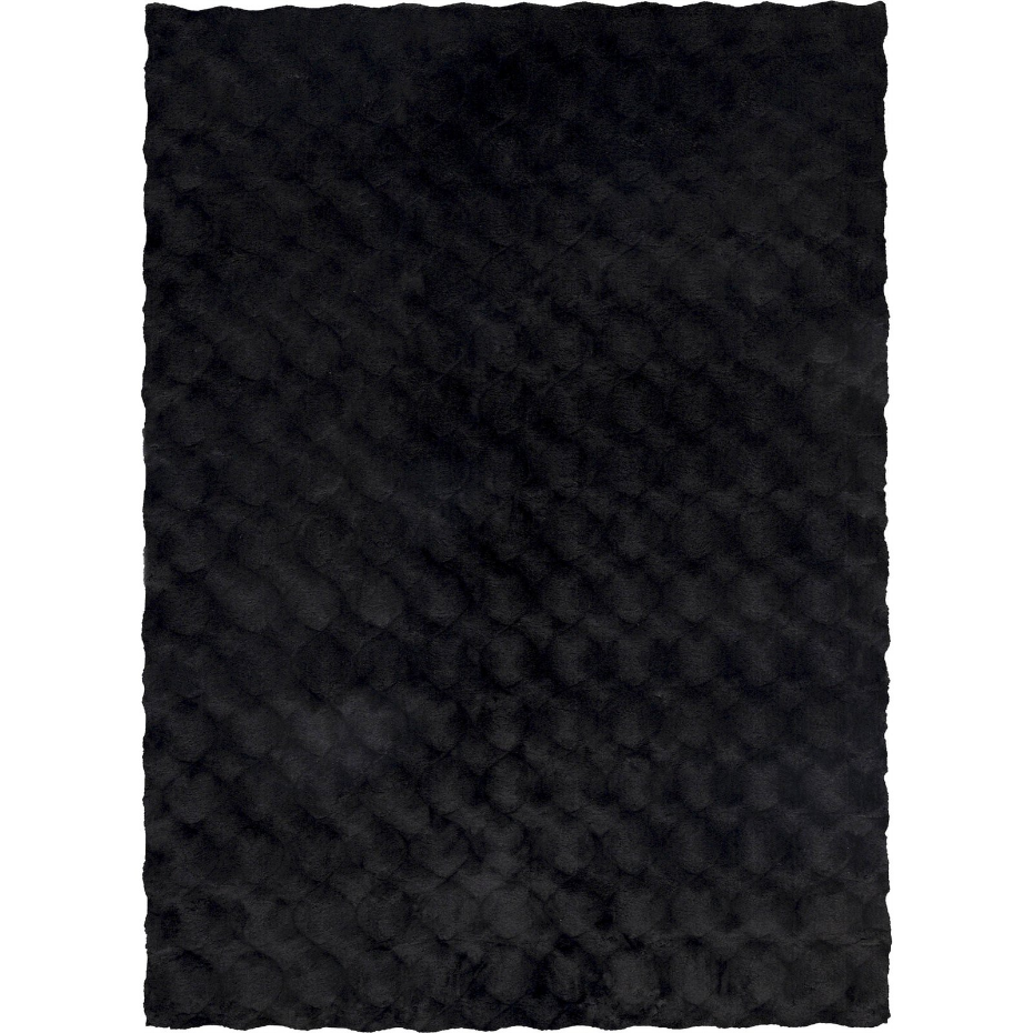 Tapis shaggy en polyester rectangulaire