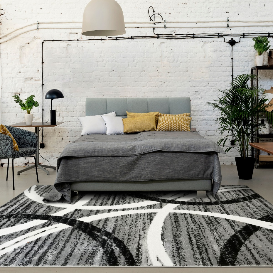 Tapis salon laineux motifs arc   UNDERGOOD ARCHY