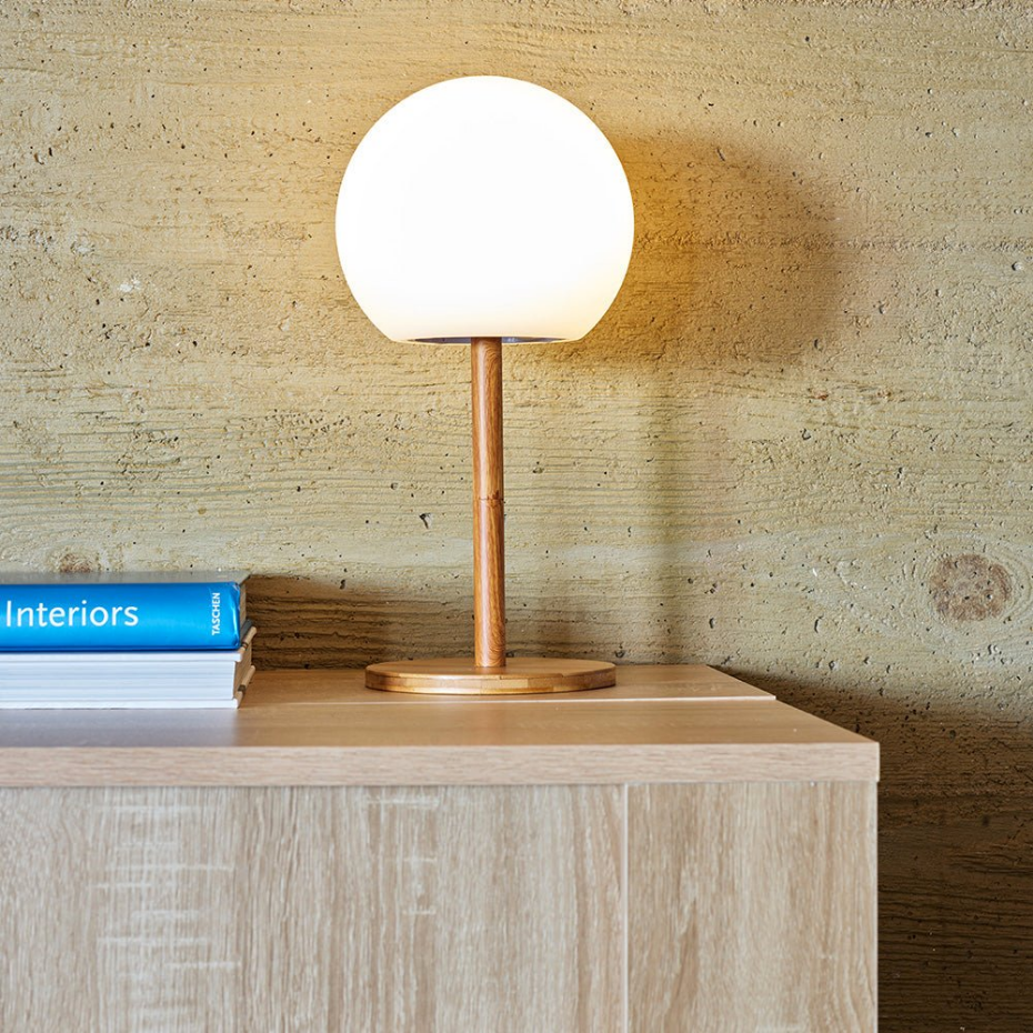 Lampe de table sans fil pied extensible LUNY H28cm