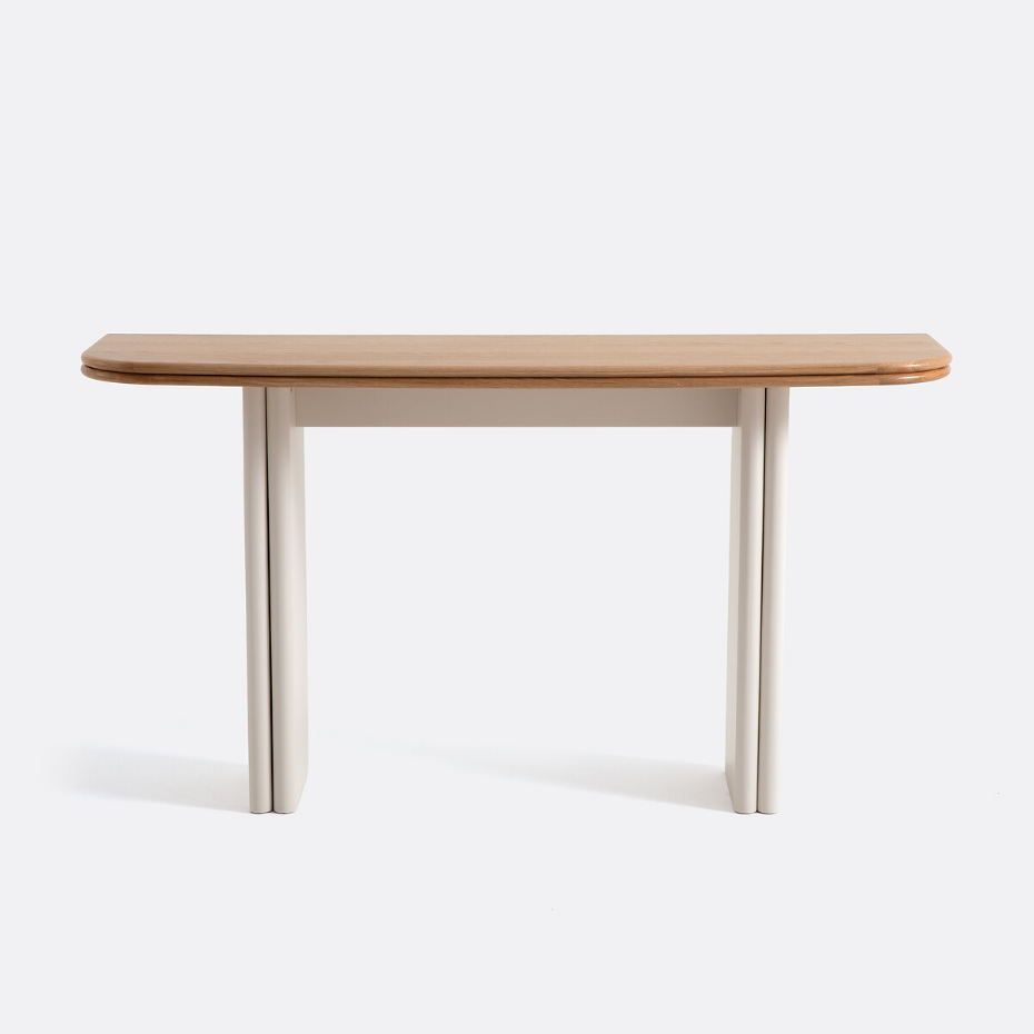Table console bi-matière 2 à 4 couverts, Piana