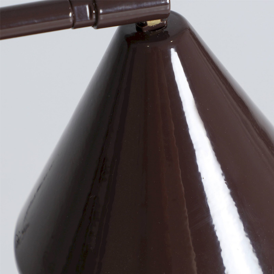 Lampe de table en fer et marbre veiné
