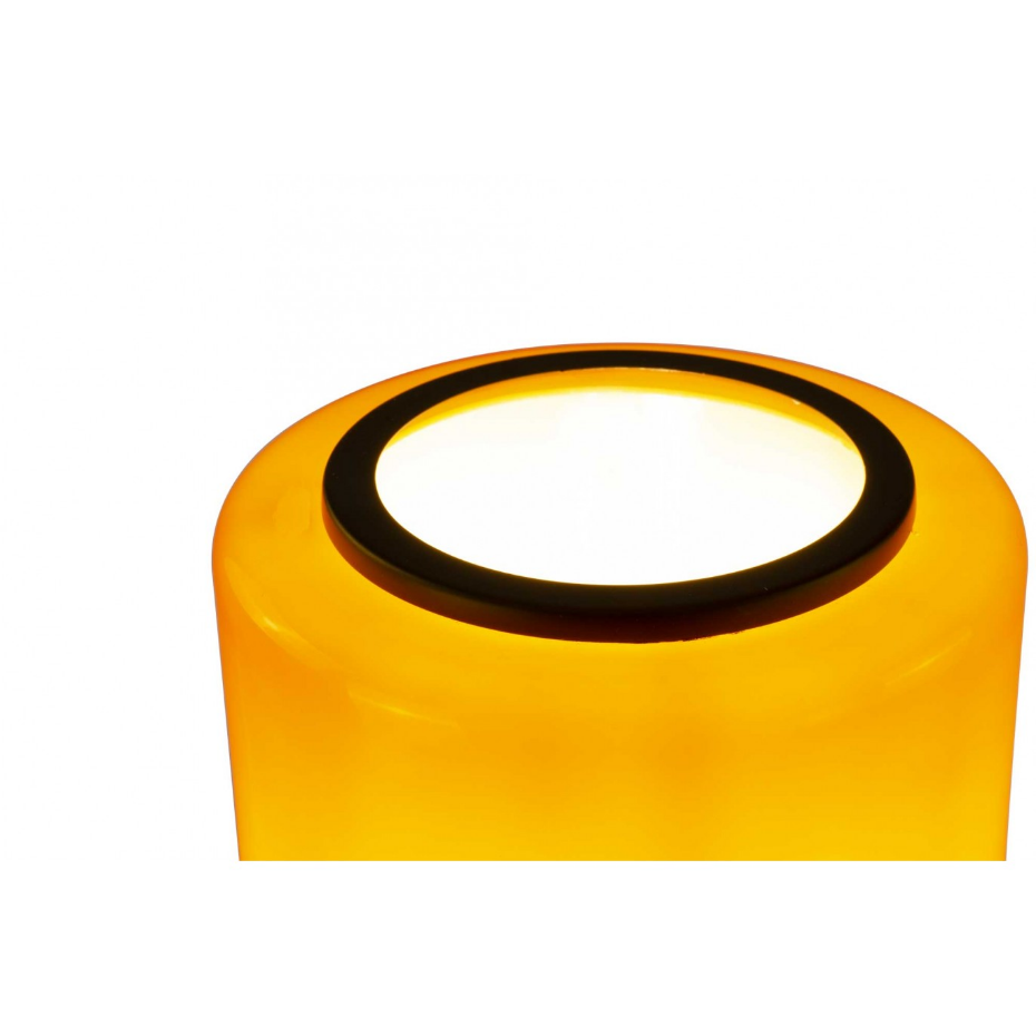 Lampe à poser en verre & métal, TEORA