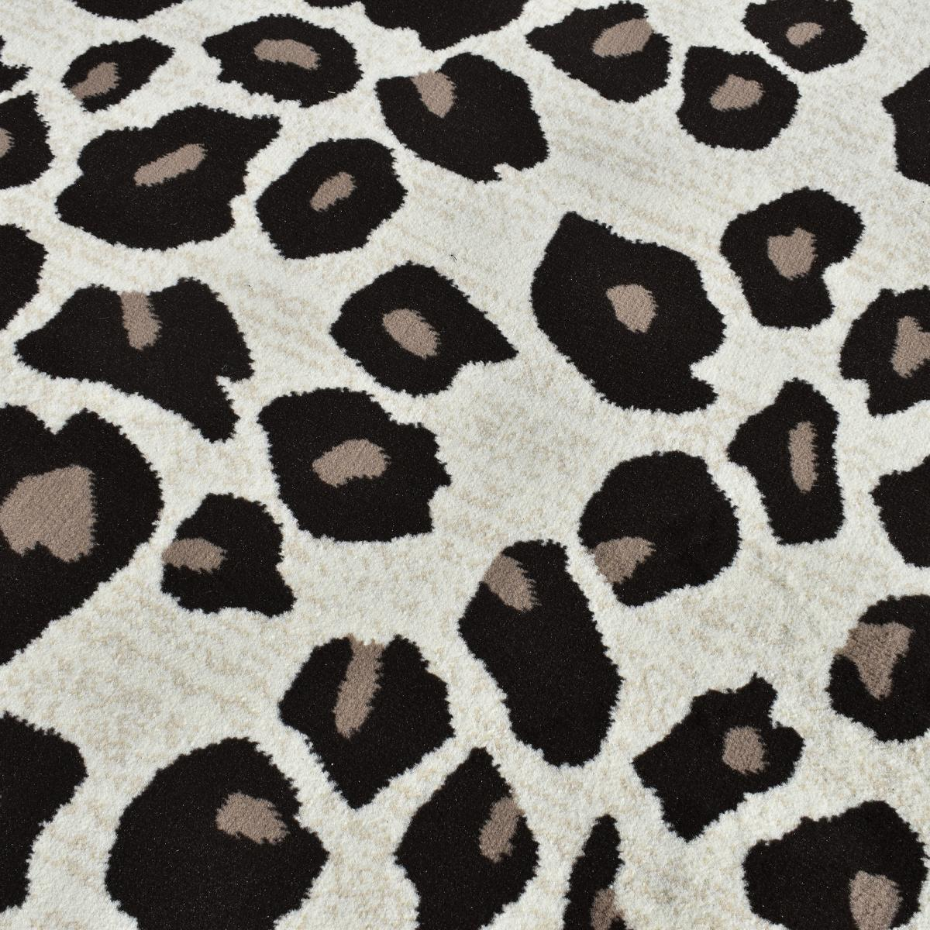 tapis salon LYN1 LEOPARD Beige et marron motif félin tacheté