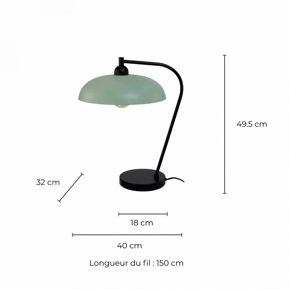 Lampe à poser en métal, OLIE