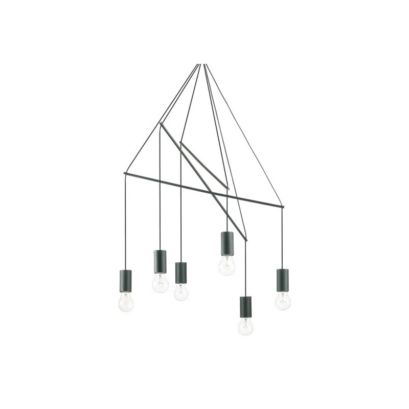 Suspension Design Noire Versatile 6 Ampoules
